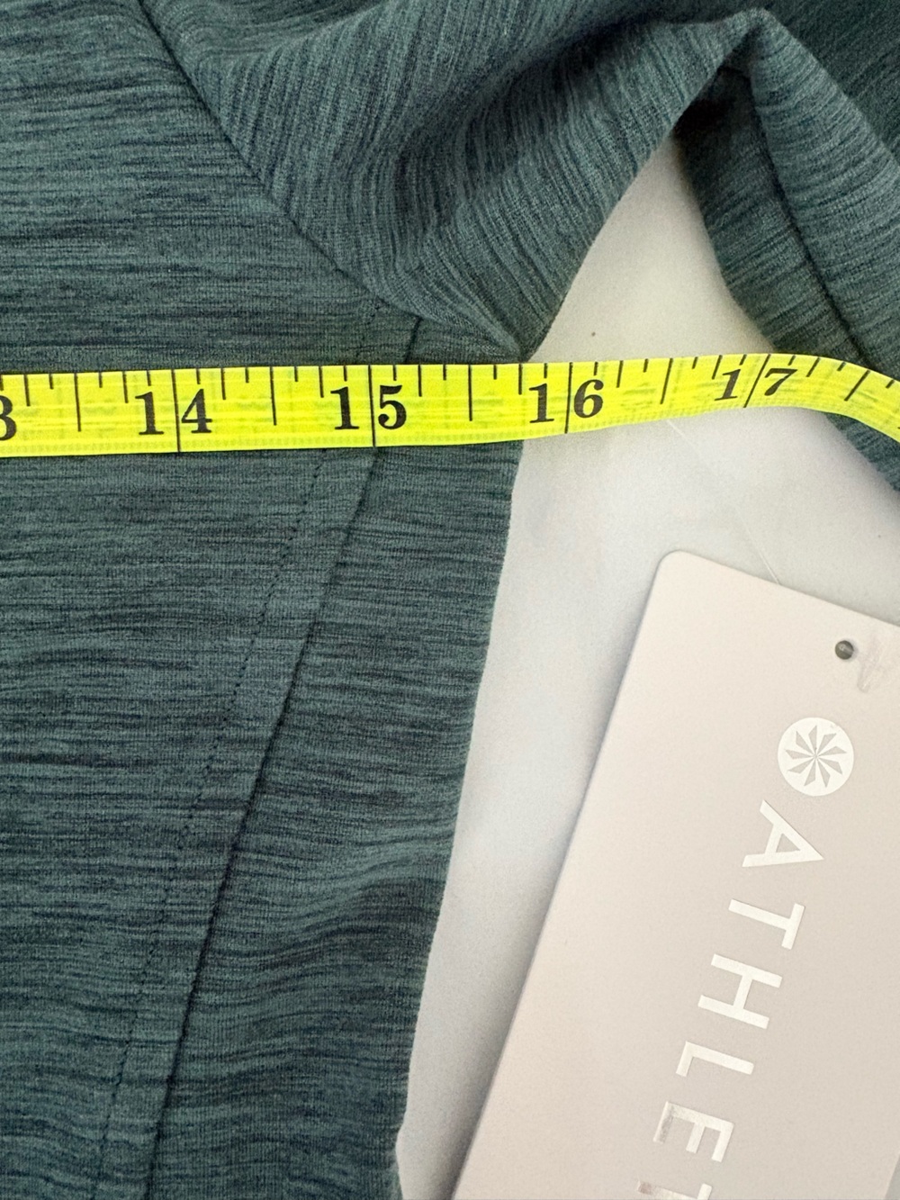 Athleta Softluxe Top Sz S Heathered Green NWT - Picture 13 of 13